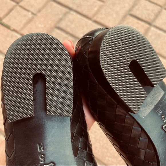 Sesto Meucci Italian loafers basket weave sz 5 - Picture 8 of 9